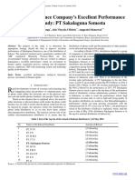 Strategy To Enhance Company's Excellent Performance Case Study: PT Sakalaguna Semesta