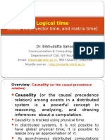 Logical Time: (Scalar Time, Vector Time, and Matrix Time)