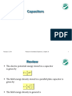 Capacitors: February 5, 2014 Physics For Scientists & Engineers 2, Chapter 24 1