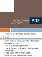 Theory of Production and Costs - 5