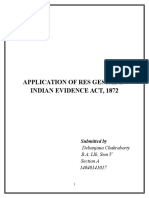 Concept of Res Gestae in Indian Evidence Act, 1872