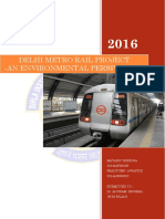 ENVIRONMENTAL IMPACTS OF DELHI METRO RAIL PROJECT - Environmental Perspective