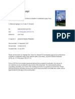 An Integrated Approach For Performance Evaluation in Sustainable Supply Chain Networks - With A Case Study