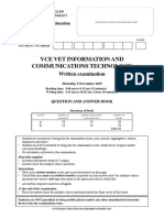 Vce Vet Information and Communications Technology: Written Examination