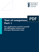 Test of Competence Part 1 Candidate Handbook