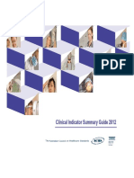 3 Summary Guide Clinical Indicators 2012 (ACHS)