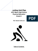 Curling Unit Plan Grade 9