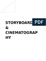 Storyboarding & Cinematography