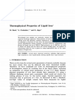 Thermophysical Properties of Liquid Iron: Hlternatiomd Jourmd (" Thermophysics. Vol. 15. No. 6. 1994