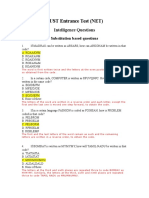 NET IQ Substitution Based Questions Practice