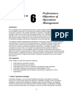 Chapter 6 Performance Objectives of Operations Management