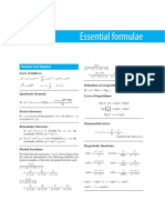 Essential Formulae