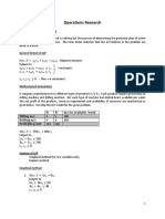 Operations Research: Linear Programming Problems