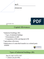 Capital Allowances: Zulkhairi@um - Edu. My