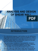 Analysis and Design of Shear Wall