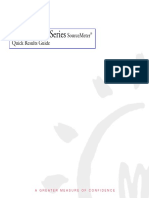 Model 2400 Series: Sourcemeter Quick Results Guide