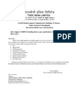 THDC Tender For HDPE Boat