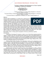 A Comparative Study On The Impact of Working Capital Management On Firms Liquidity and Profitability of Selected It Companies