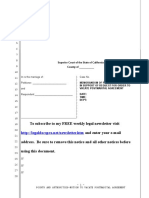 Sample Motion To Vacate Postnuptial Agreement in California