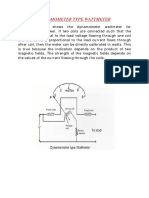 Dynamometer Type Wattmeter