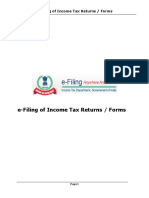 E-Filing of Income Tax Returns / Forms