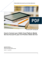 How-To Connect Your HANA Cloud Platform Mobile Service Account To Your On-Premise OData Service