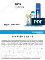 SODA SodaStream IR Presentation August 2016