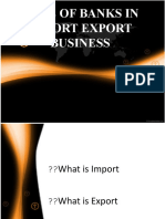 Role of Banks in Import Export Buiness