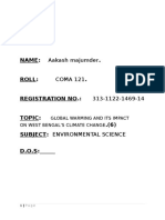 Global Warming and Its Impacts On Climate of West Bengal