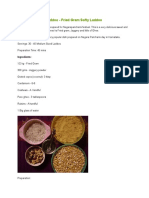 Nagarapanchami Laddoo - Fried Gram Softy Laddoo: Kuchchida Kadabu