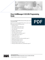 4.1 (2) Cisco Unified Communications Manager Administrative XML Developer Guide