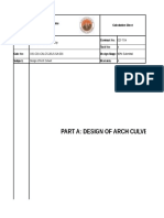 Arch Culvert Calculation