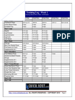 Training Log - Week 1: Starting Bench Press Max: 230 Pounds