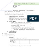 Learning Plan in Mathematics Grade 8 Sif