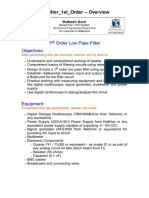 Low Pass Filter 1st Order