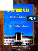 Mid Term Review Report - Strategic Plan 2004-2008 - Nepali Judiciary