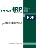 Long-Term Performance of Epoxy Adhesive Anchor Systems