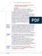 Chapter 1 Globalisation Summary