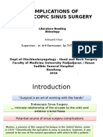 Complications of Sinus Surgery Sari