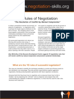 10 Rules of Negotiation PDF