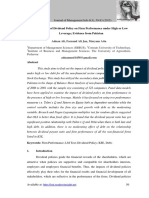 The Impact of Dividend Policy On Firm Performance Under High or Low Leverage Evidence From Pakistan