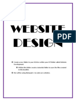 Website Design Booklet