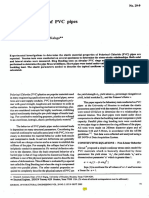 Elastic Properties of PVC Pipes