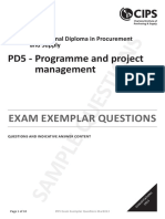 PD5 - Programme and Project Management - Questions and Answers