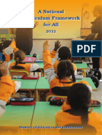 A National Curriculum Framework For All - 2012