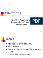 Financial Planning and Forecasting Financial Statements