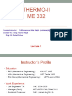 Lecture 1 Thermo II