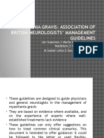 Myasthenia Gravis: Association of British Neurologists' Management Guidelines