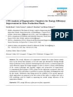 Energies: CFD Analysis of Regenerative Chambers For Energy Efficiency Improvement in Glass Production Plants