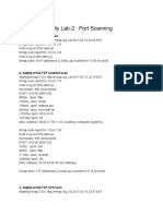 Network Security Lab-2: Port Scanning: 1. Output of Discovery Scan